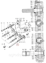Вал редуктора жатки  LCA62699