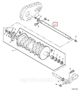 Вал вальца Z74062 (Z81671,Z61045)