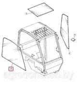 Стекло двери Z76046