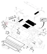 Рычаг н/к в сборе AZ101527 (H174817, H174818, R28783)