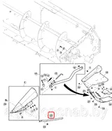 Делитель жатки HXE12755 (Z100313)