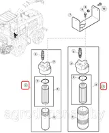 Фильтр масляный в сборе AZ62824