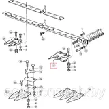 Палец жатки боковой AZ42706