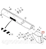 Кожух выгрузного шнека Z77812
