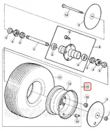 Колесо подборщика DC49485 (DC45952)
