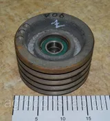 Шкив натяжной ГСТ с подшипниками 4-х ручьевой 10.05.00.300Б